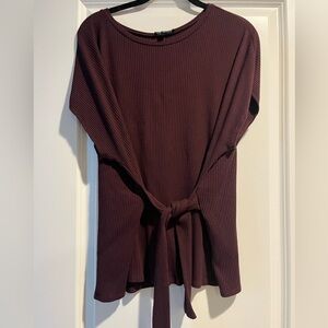Express tie waist blouse